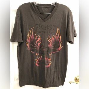 Beast Apparel Co Flaming Dragon tee Size L